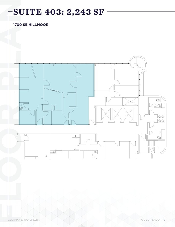 1700 SE Hillmoor Dr, Port Saint Lucie, FL for lease Floor Plan- Image 1 of 1