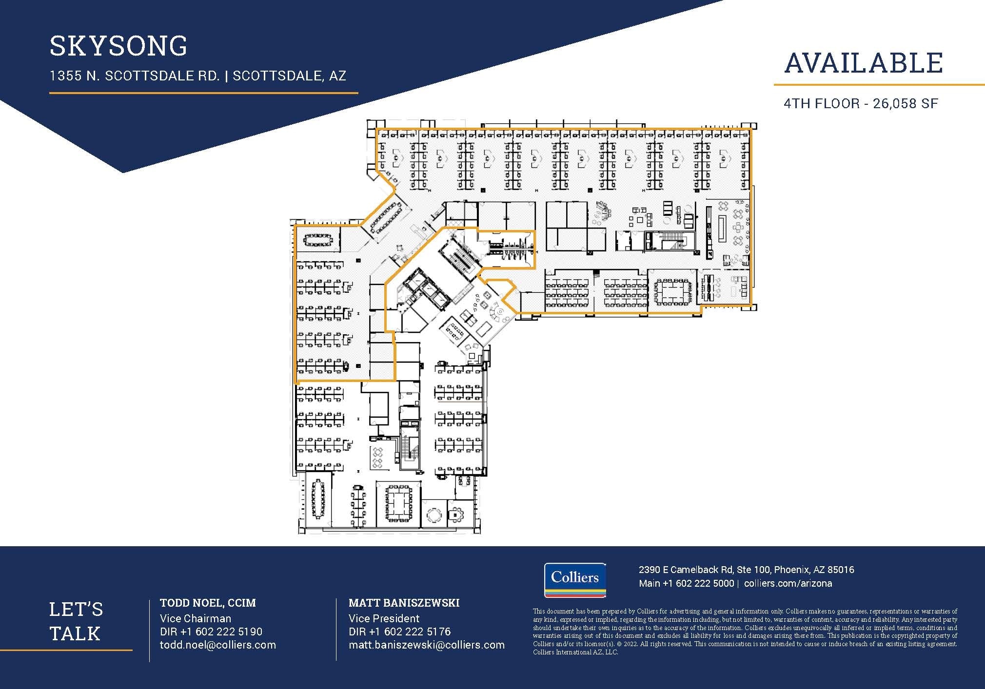 1355 N Scottsdale Rd, Scottsdale, AZ for lease Floor Plan- Image 1 of 1