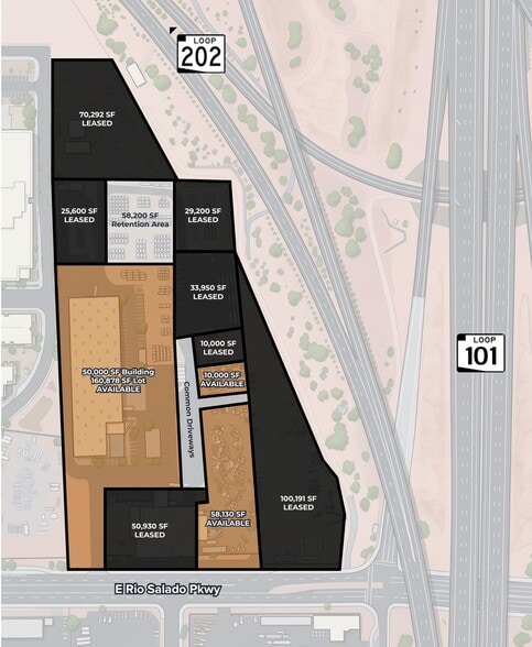 2150 E Rio Salado Pky, Tempe, AZ for lease - Site Plan - Image 2 of 2