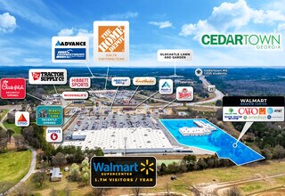 1577 Rome Hwy, Cedartown, GA - AÉRIEN  Vue de la carte
