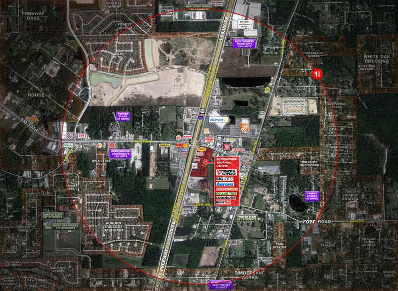 23741 US Hwy 59 N Hwy, Porter, TX for lease - Aerial - Image 2 of 4