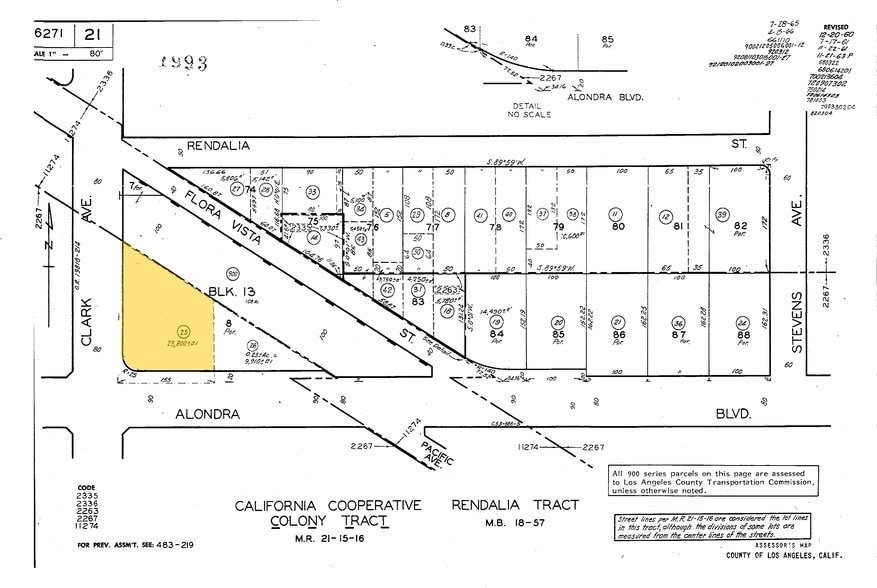 9409 Alondra Blvd, Bellflower, CA for sale - Plat Map - Image 3 of 4