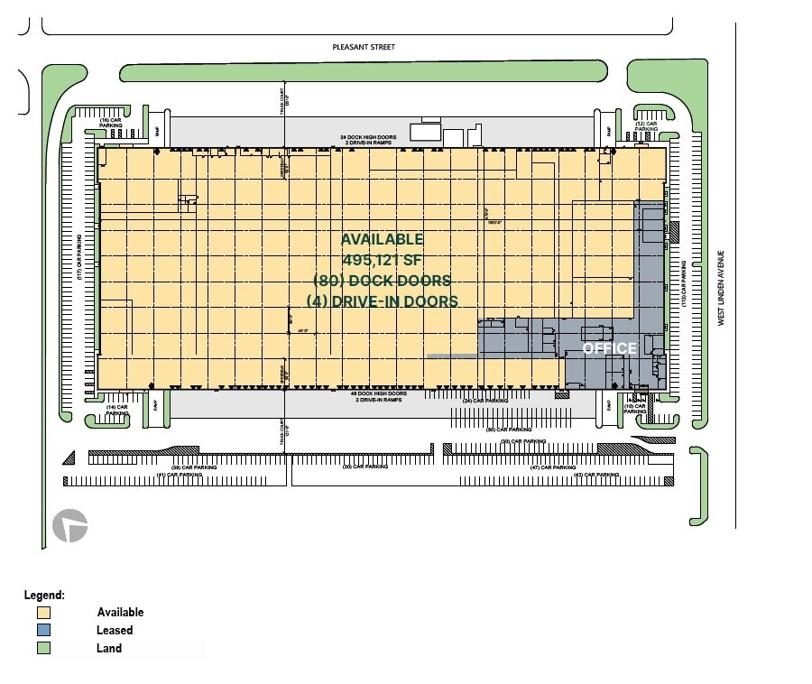 901 W Linden Ave, Linden, NJ à louer Plan d’étage- Image 1 de 1