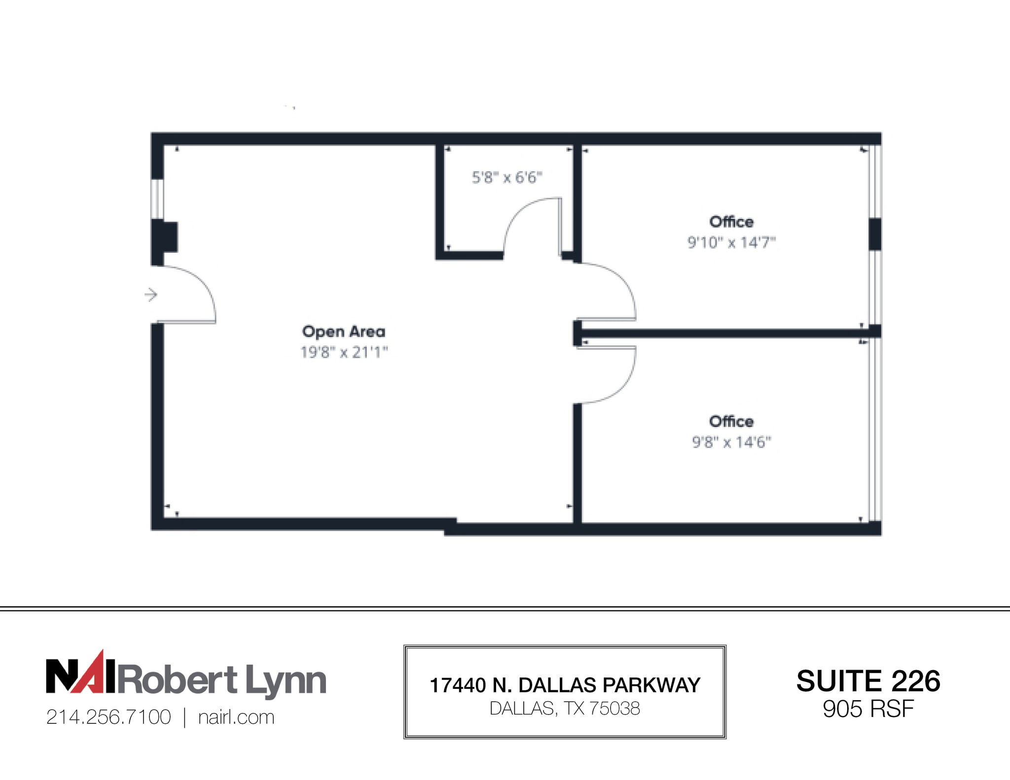 17440 N Dallas Pky, Dallas, TX for lease Floor Plan- Image 1 of 1
