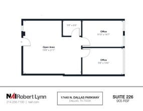 17440 N Dallas Pky, Dallas, TX for lease Floor Plan- Image 1 of 1