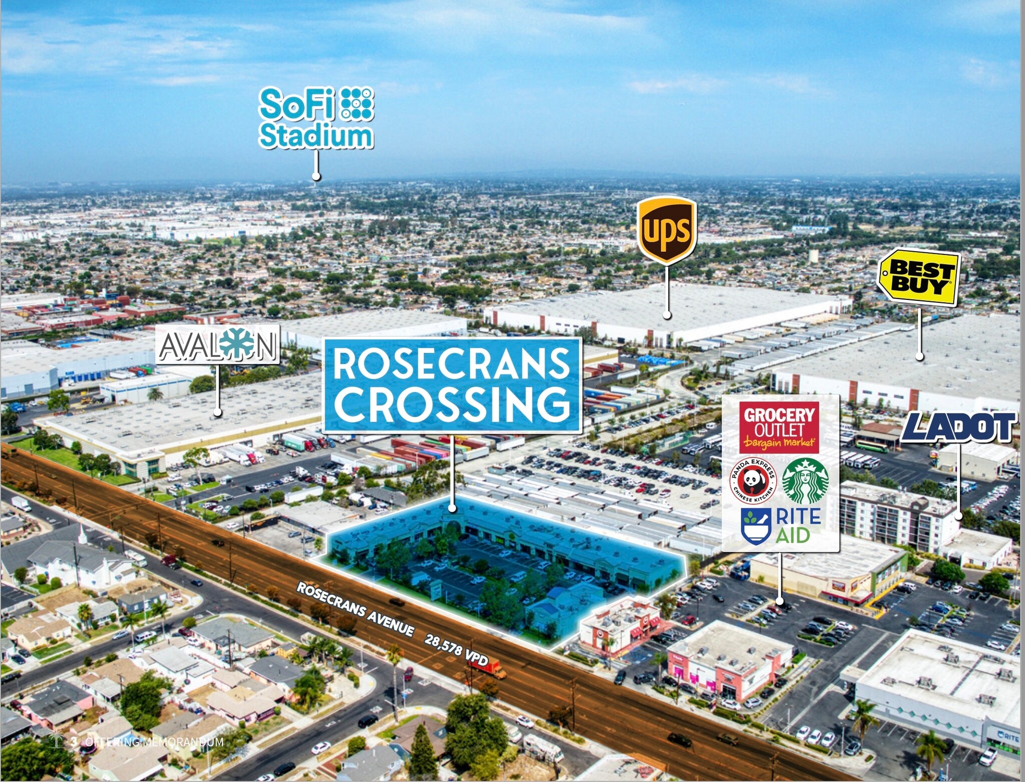2251 W Rosecrans Ave, Compton, CA for lease Aerial- Image 1 of 7