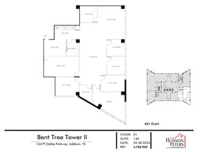 16479 Dallas Pky, Addison, TX for lease Floor Plan- Image 1 of 2
