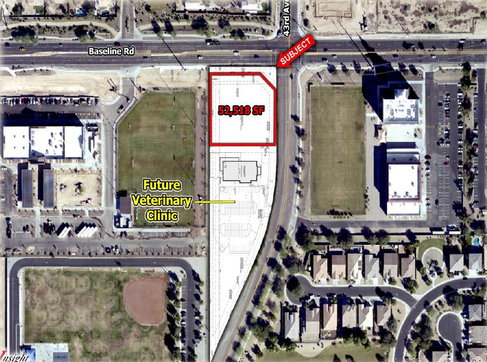 43rd Ave & Baseline Rd, Phoenix, AZ à vendre Aérien- Image 1 de 6