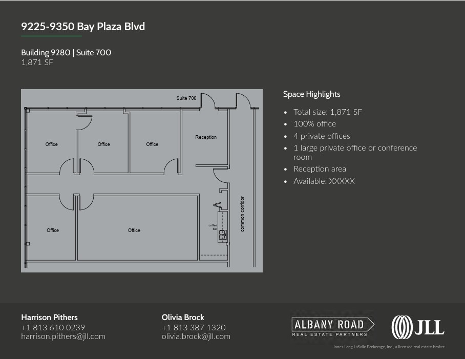9280 Bay Plaza Blvd, Tampa, FL for lease Floor Plan- Image 1 of 1