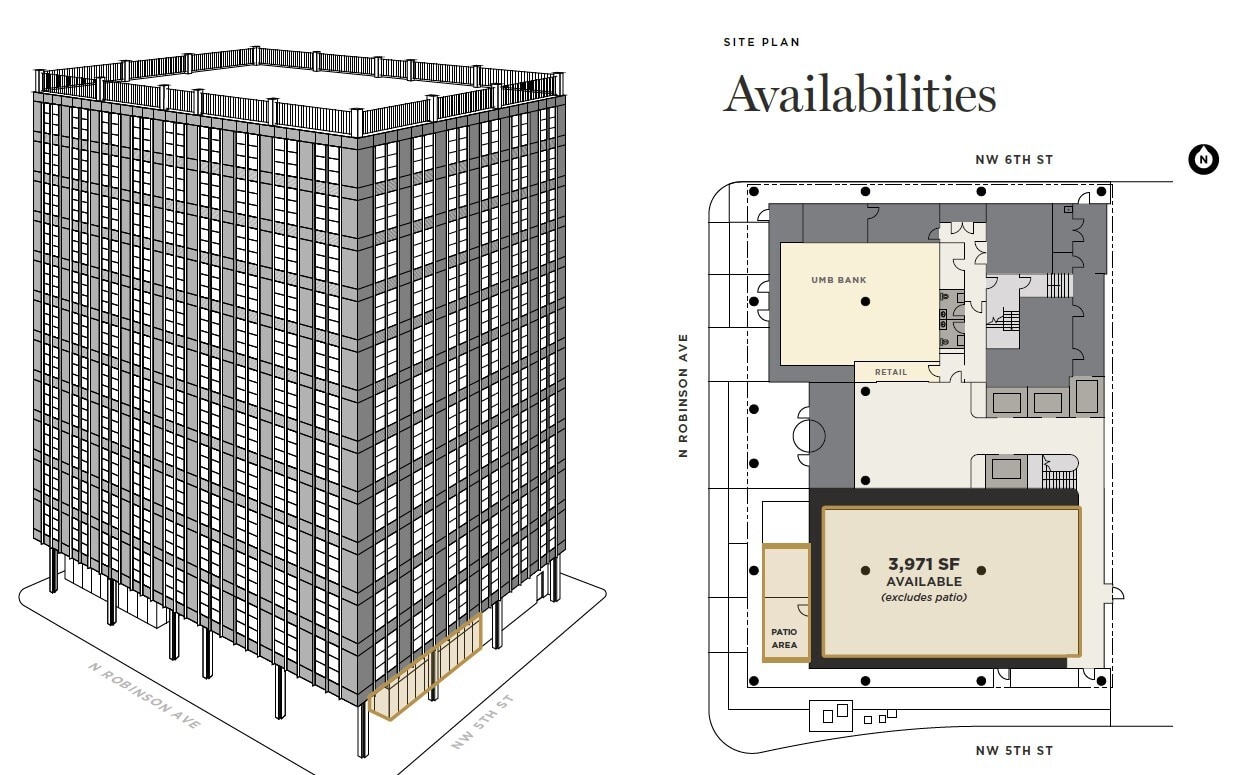 600 N Robinson Ave, Oklahoma City, OK for lease Site Plan- Image 1 of 4