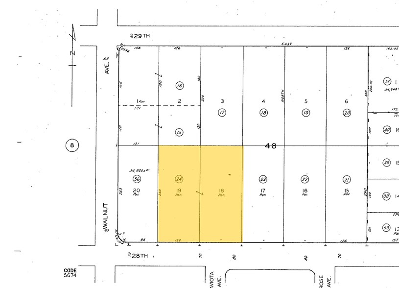 1703-1729 E 28th St, Signal Hill, CA for lease - Plat Map - Image 3 of 3