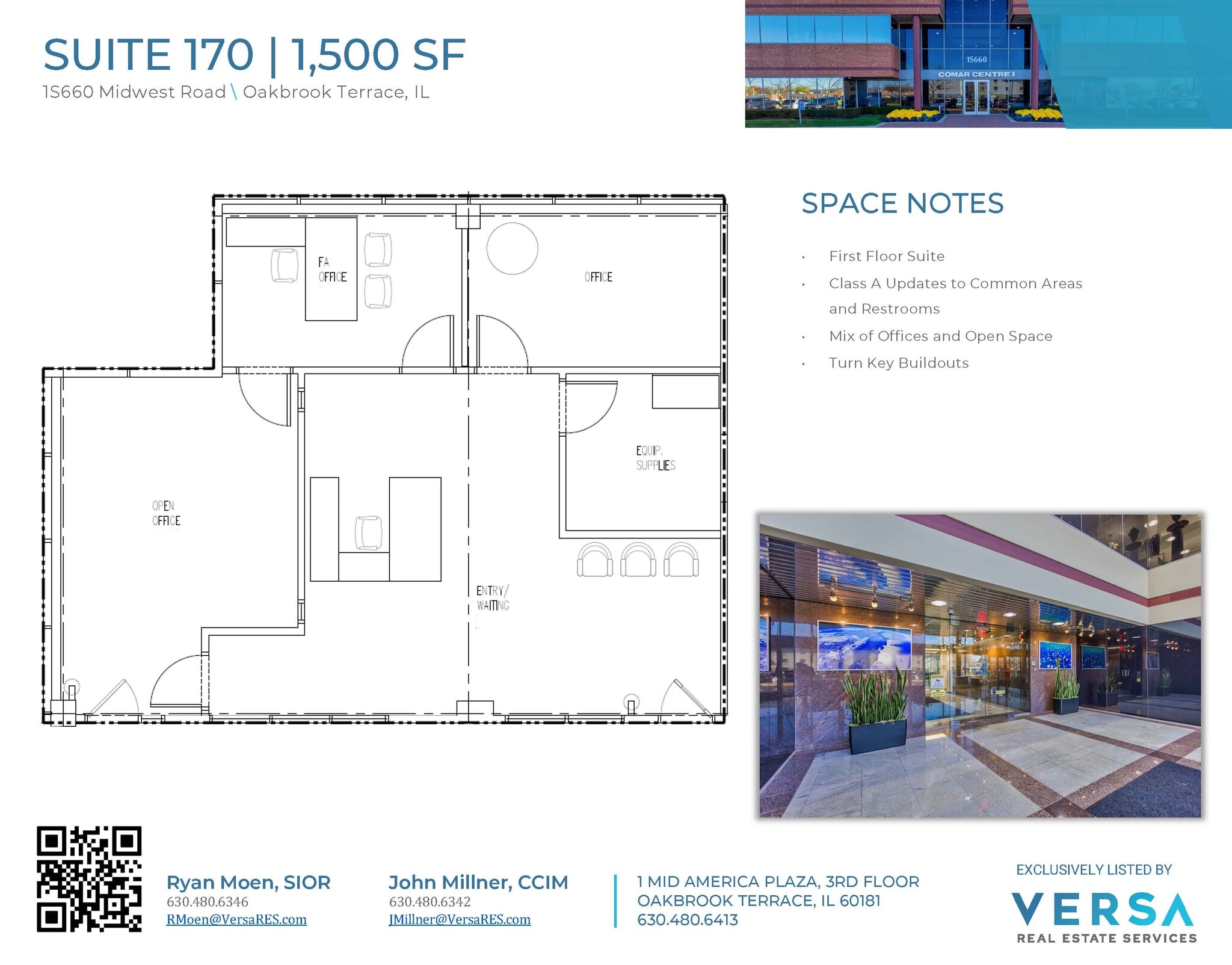 1S660 Midwest Rd, Oakbrook Terrace, IL à louer Plan d’étage- Image 1 de 1