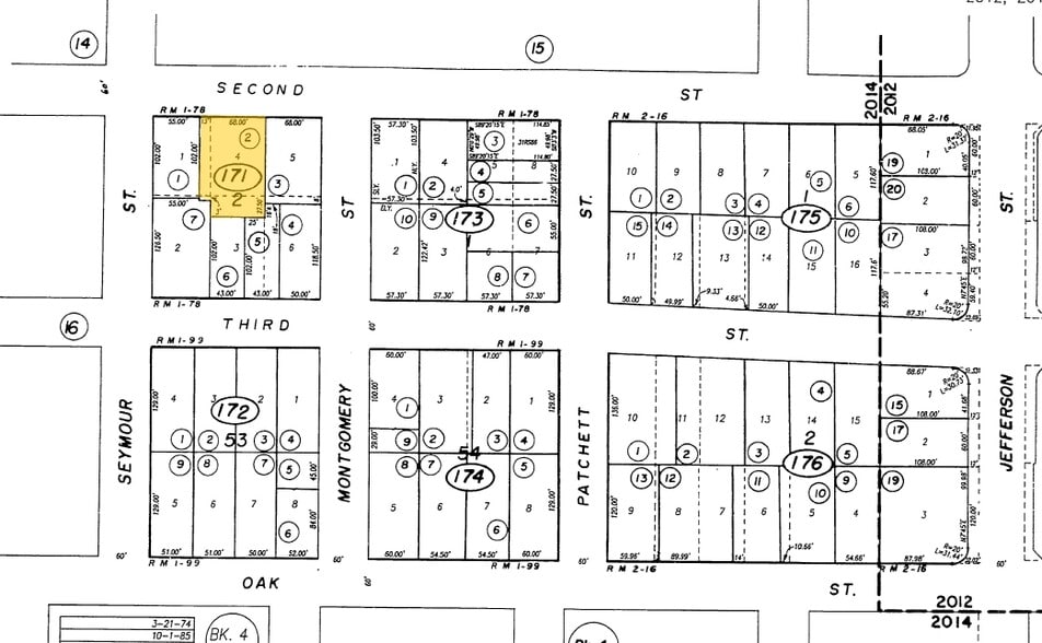 2123 2nd St, Napa, CA for sale - Plat Map - Image 1 of 25