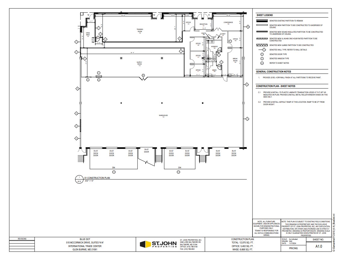 510 McCormick Dr, Glen Burnie, MD for lease Floor Plan- Image 1 of 1