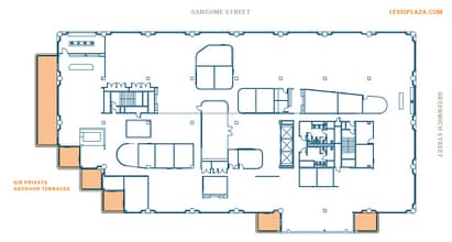 1255 Battery St, San Francisco, CA à louer Plan d’étage- Image 1 de 1
