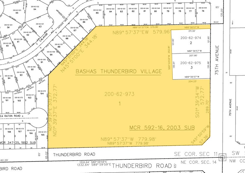 7586 W Thunderbird Rd, Peoria, AZ à louer - Plan cadastral - Image 2 de 5