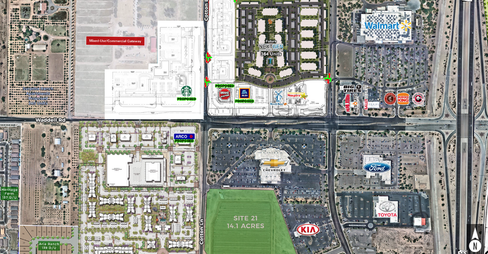 SWC W Cotton Ln & Waddell Rd, Surprise, AZ for lease - Building Photo - Image 2 of 2