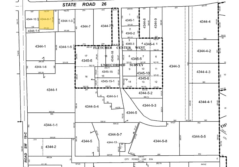 14209 W Newberry Rd, Newberry, FL for lease - Plat Map - Image 1 of 12