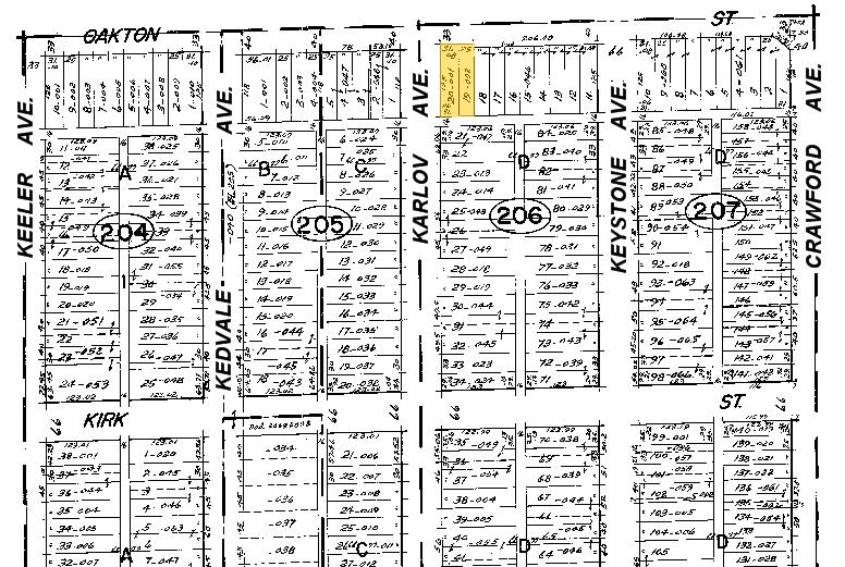 4055 W Oakton St, Skokie, IL à louer - Plan cadastral - Image 2 de 2