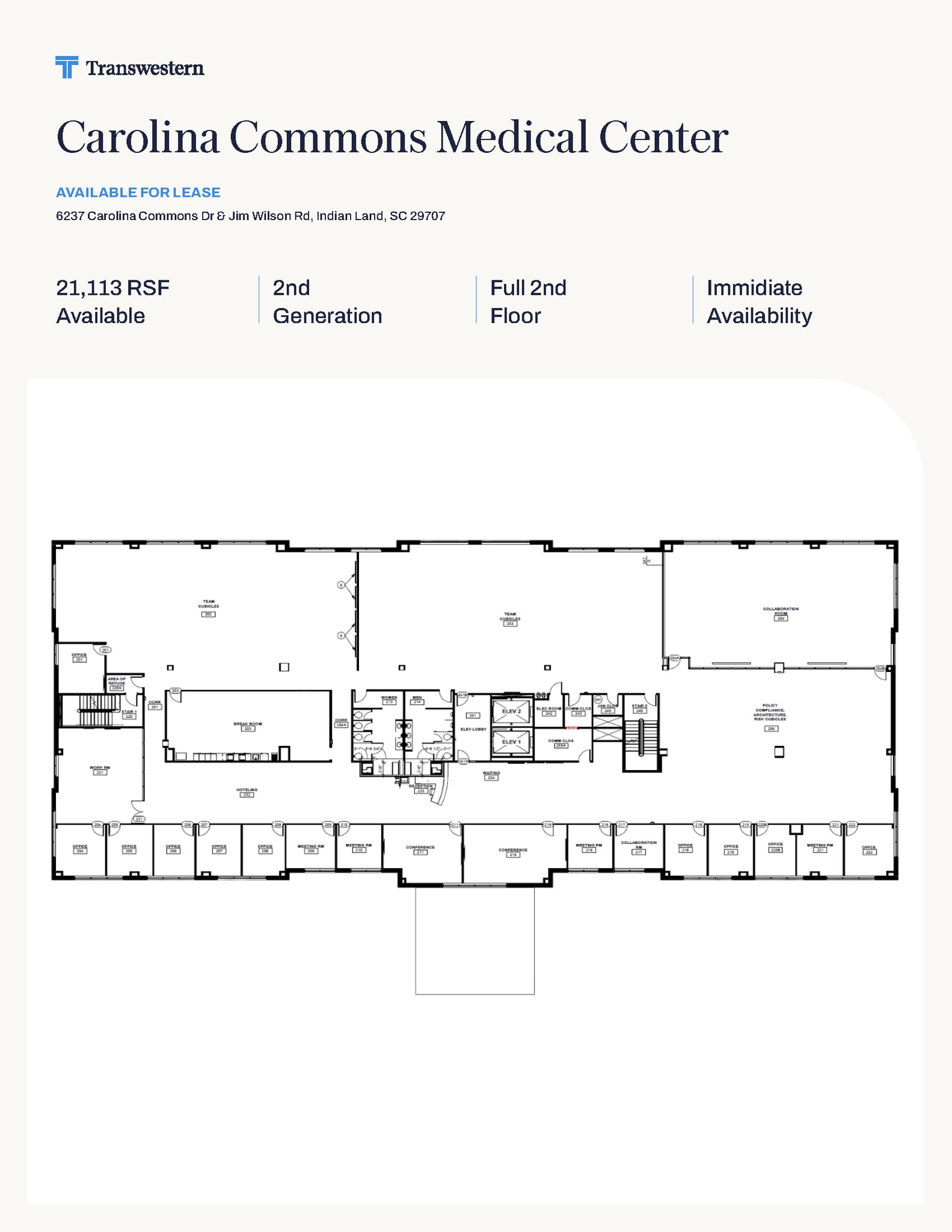 6237 Carolina Commons Dr, Indian Land, SC à louer Plan d’étage- Image 1 de 1