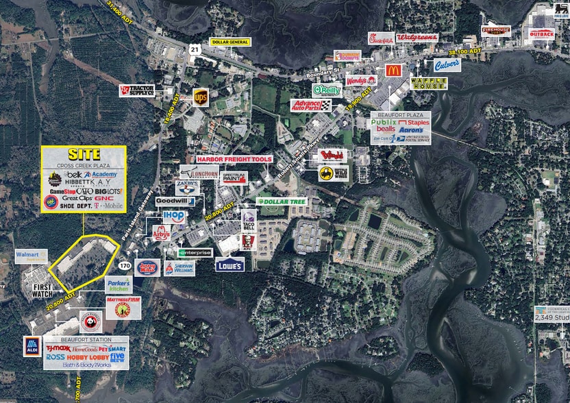 320-332 Robert Smalls Pky, Beaufort, SC for lease - Building Photo - Image 2 of 5