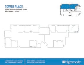 1511 N Westshore Blvd, Tampa, FL à louer Plan d’étage- Image 2 de 2