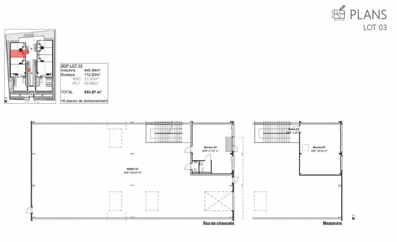Flex dans Heyrieux à louer Plan d’étage- Image 1 de 11