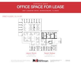 2801 Lakeside Dr, Bannockburn, IL for lease Floor Plan- Image 1 of 6
