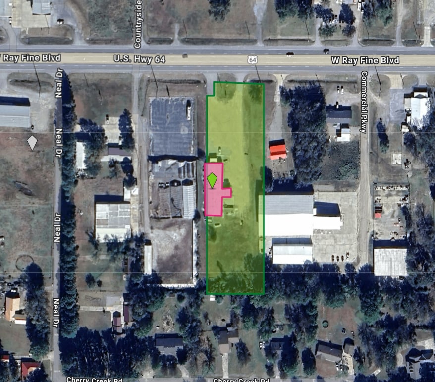 420 W Ray Fine Blvd, Roland, OK for sale Aerial- Image 1 of 2