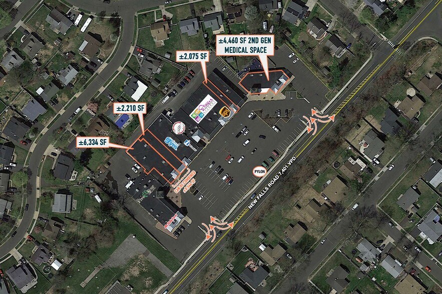 8919 New Falls Rd, Levittown, PA à louer - Aérien - Image 2 de 5