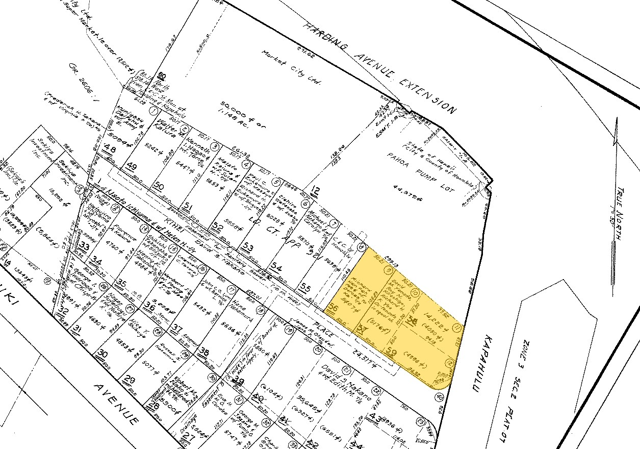 1038 Kapahulu Ave, Honolulu, HI à vendre Plan cadastral- Image 1 de 2