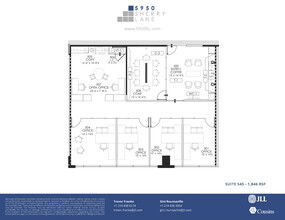 5950 Sherry Ln, Dallas, TX à louer Plan d’étage- Image 1 de 1