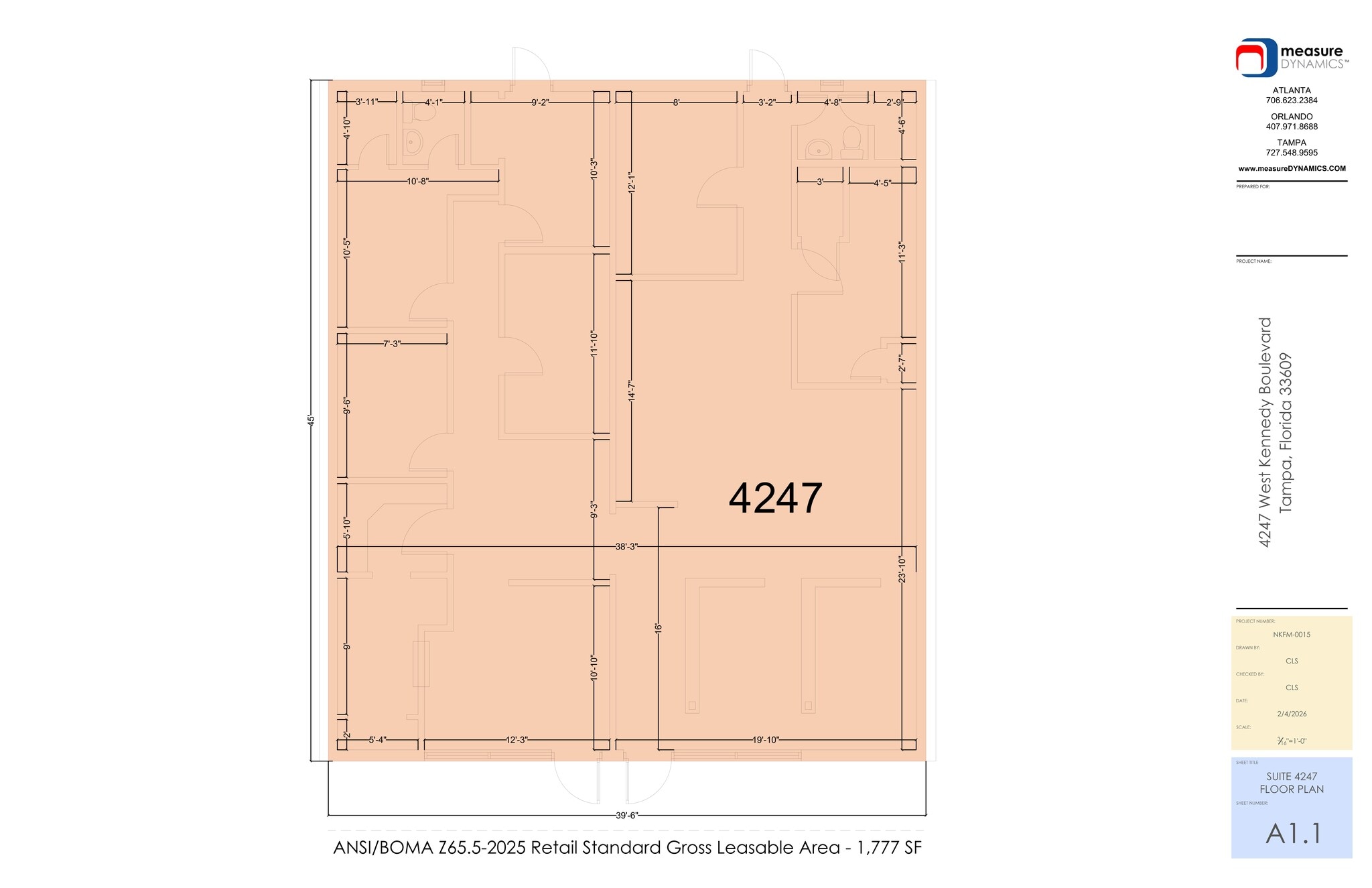 4257 W Kennedy Blvd, Tampa, FL à louer Plan de site- Image 1 de 11