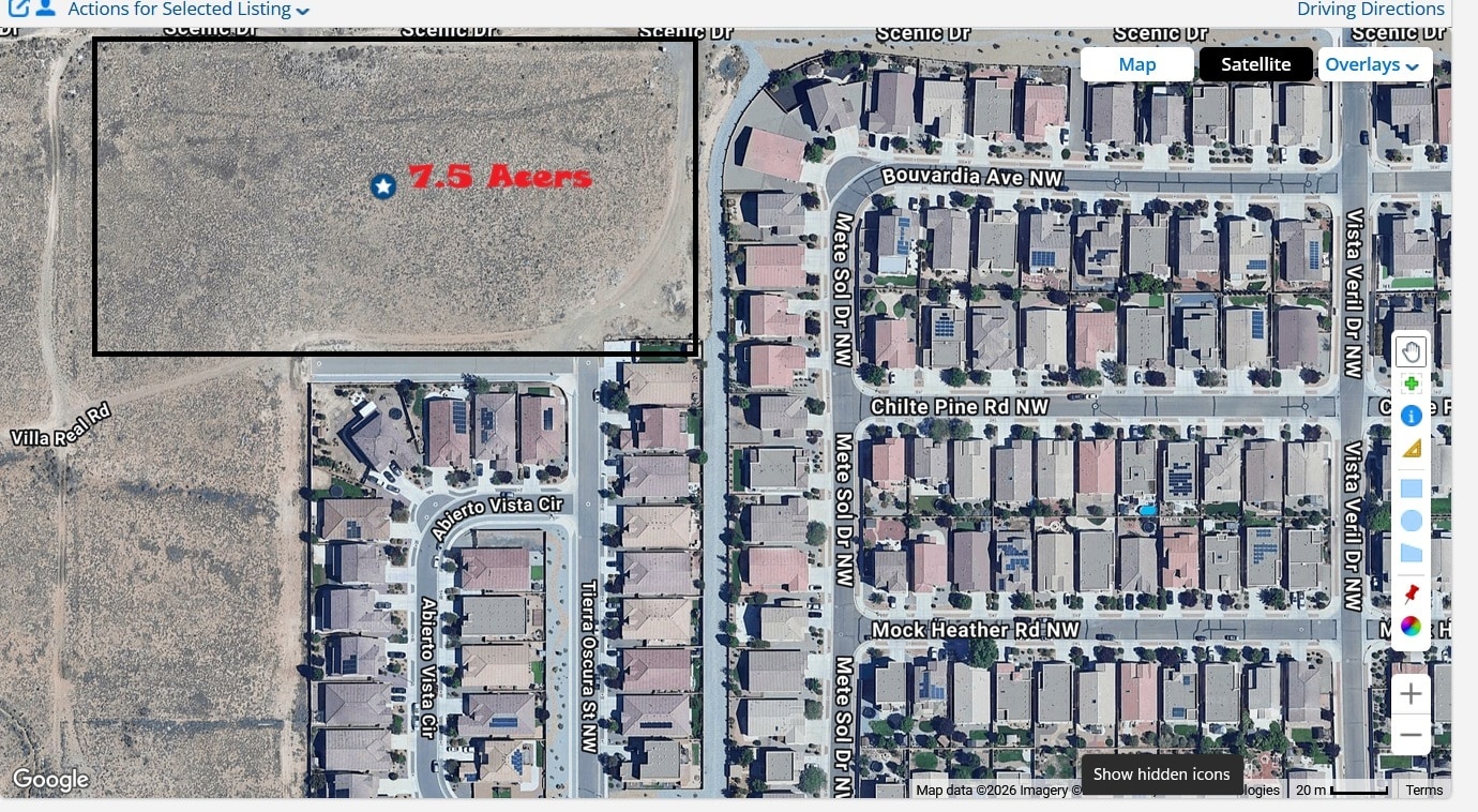 999 scenic Road, Albuquerque, NM for sale Aerial- Image 1 of 3