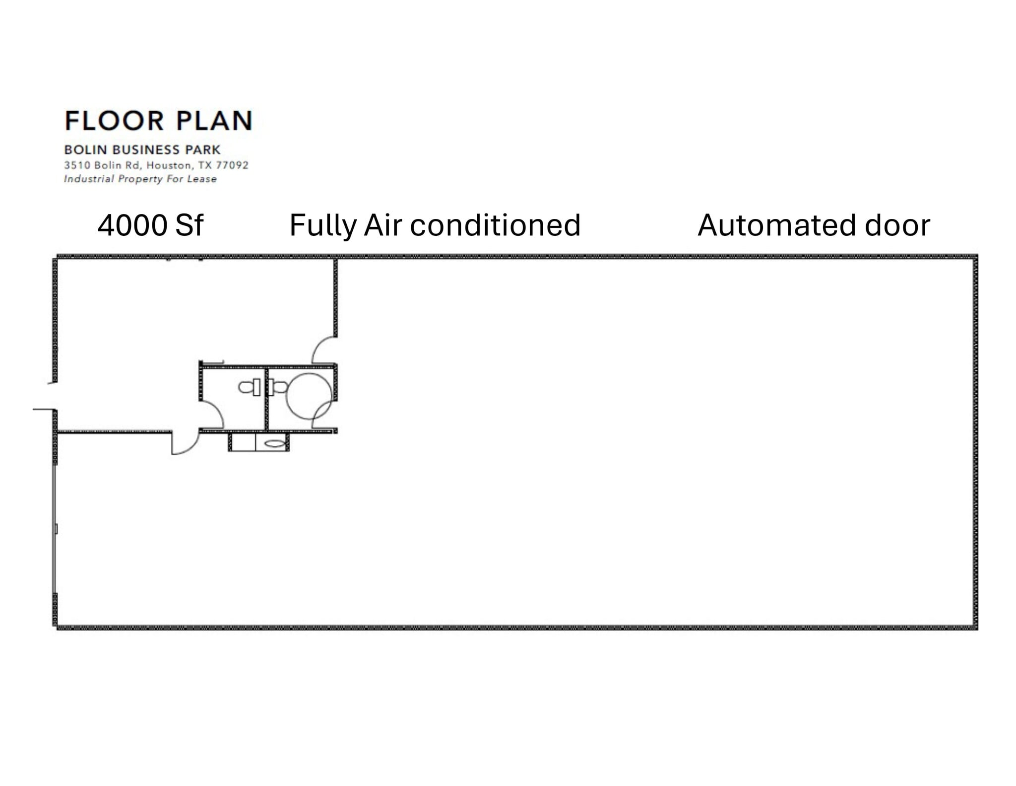 3510 Bolin Rd, Houston, TX à louer Plan de site- Image 1 de 3