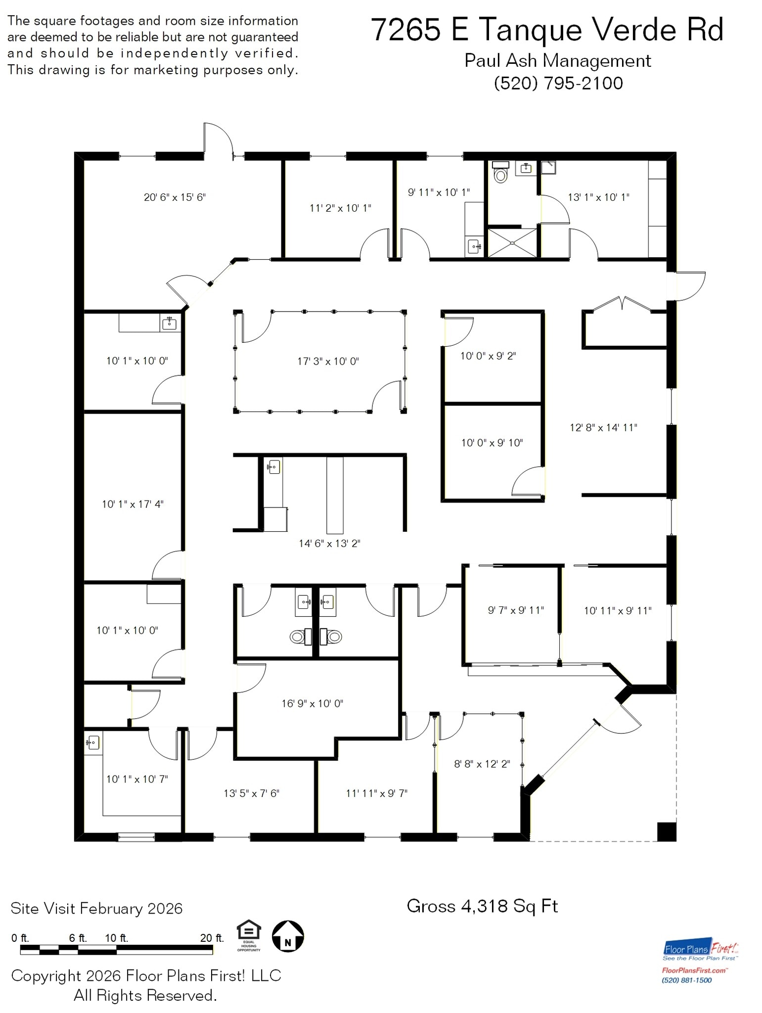7265 E Tanque Verde Rd, Tucson, AZ à vendre Plan d’étage- Image 1 de 1