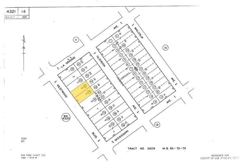 2028 Westwood Blvd, Los Angeles, CA for lease - Plat Map - Image 2 of 3