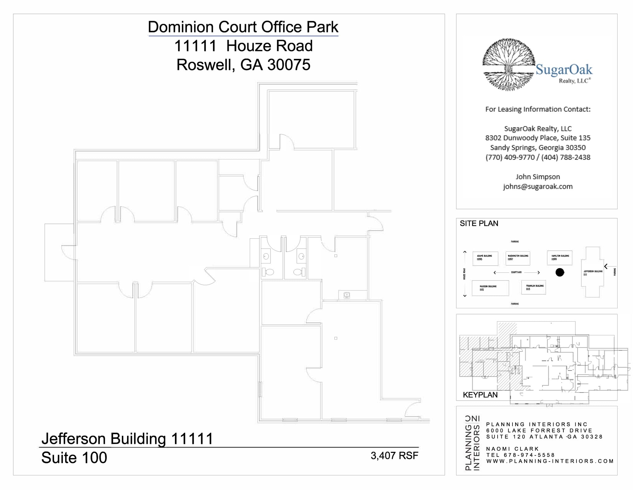 11099 Houze Rd, Roswell, GA for lease Site Plan- Image 1 of 4