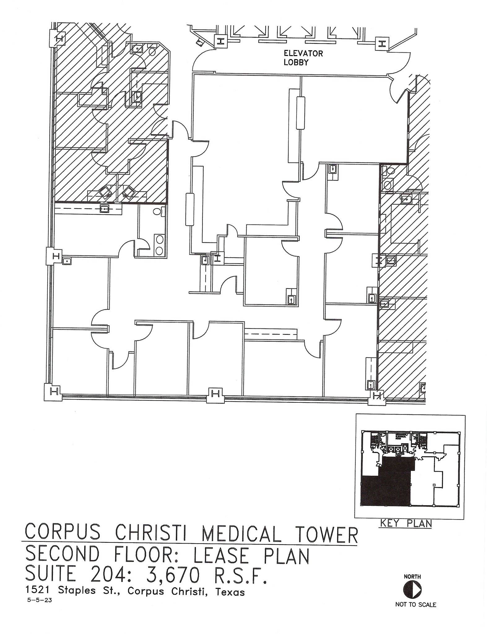 1521 Staples St, Corpus Christi, TX à louer Plan d  tage- Image 1 de 4