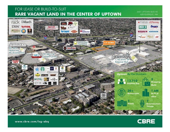 Plus de détails pour 6401 Uptown Blvd NE, Albuquerque, NM - Terrain à louer