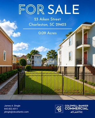Plus de détails pour 23 Aiken St, Charleston, SC - Terrain à vendre