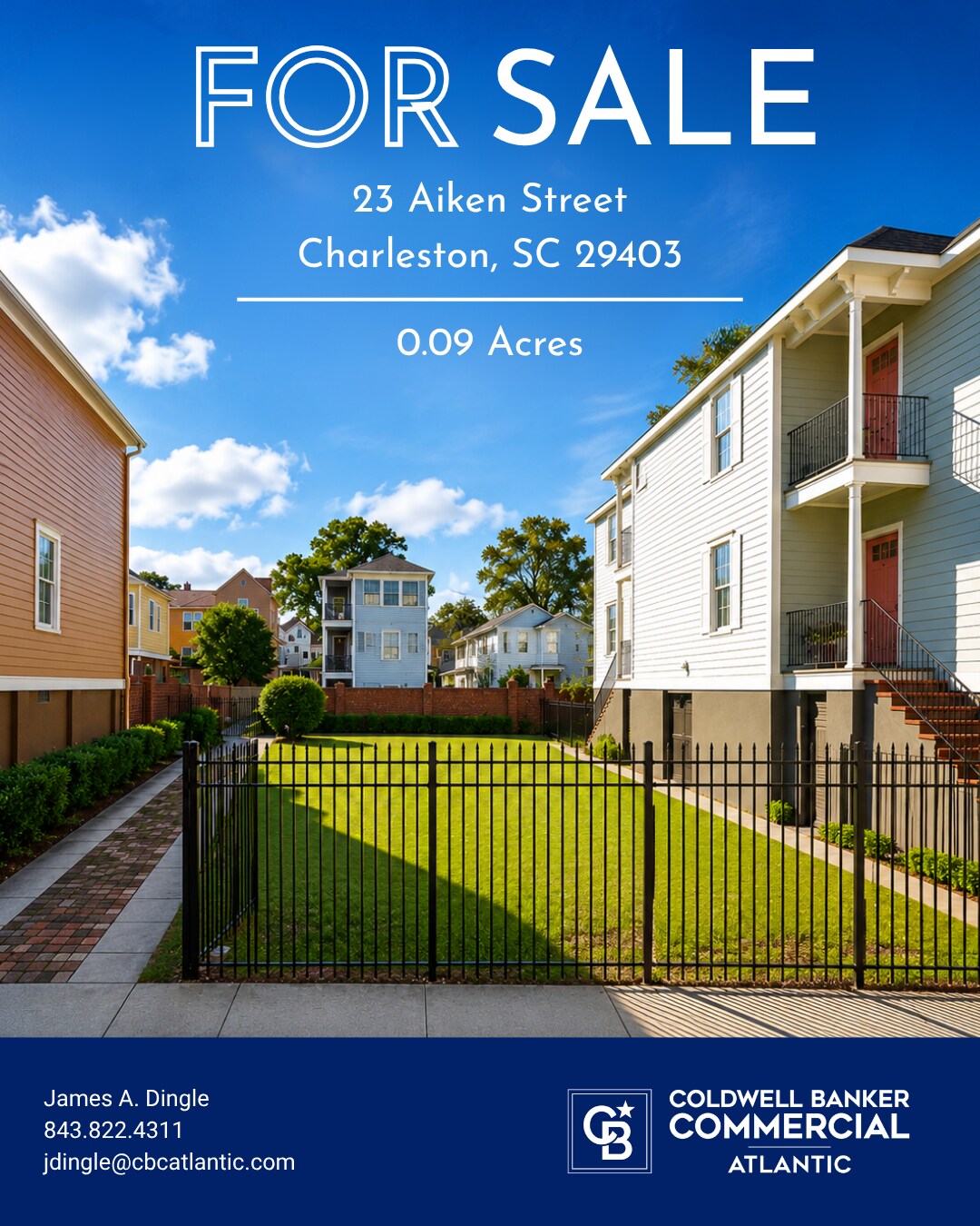 23 Aiken St, Charleston, SC à vendre Photo du bâtiment- Image 1 de 6