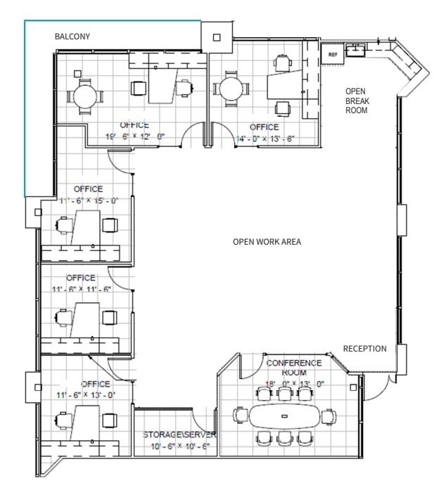 12555 High Bluff Dr, San Diego, CA à louer Plan d’étage- Image 1 de 1