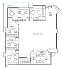 12555 High Bluff Dr, San Diego, CA à louer Plan d’étage- Image 1 de 1