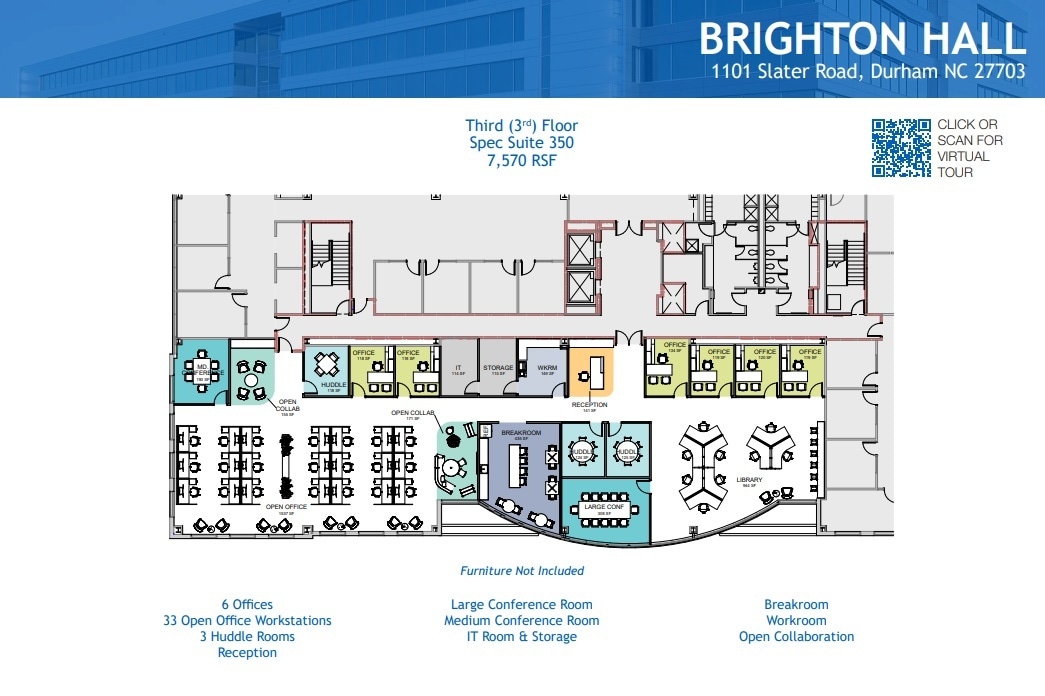 1101 Slater Rd, Durham, NC for lease Floor Plan- Image 1 of 1