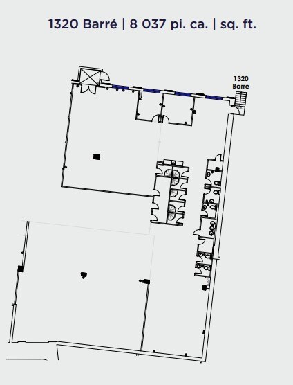 1320-1390 Rue Barré, Montréal, QC for lease Floor Plan- Image 1 of 1