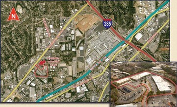2080 Peachtree Industrial Ct, Atlanta, GA - AERIAL  map view