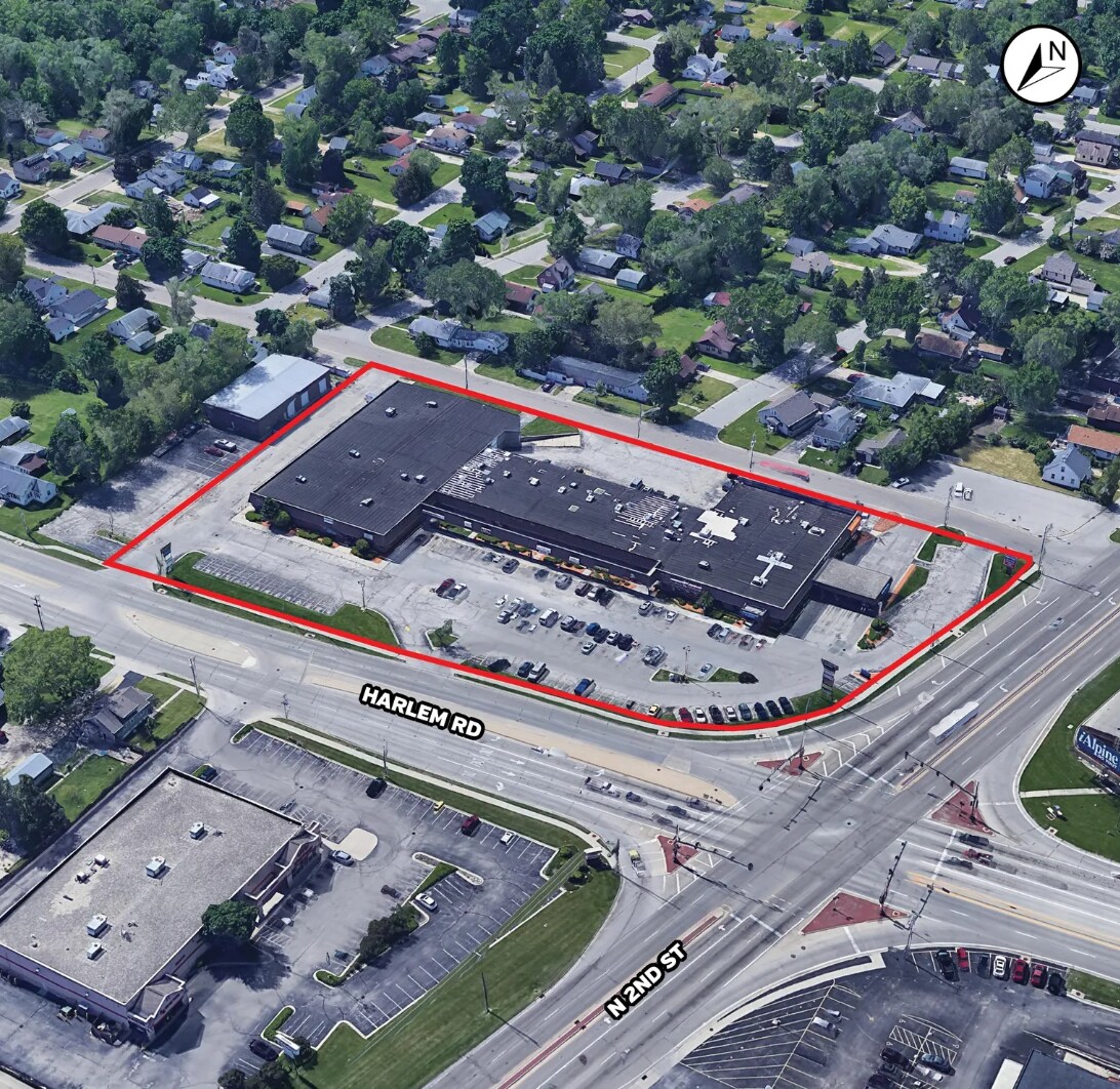621-633 Harlem Rd, Machesney Park, IL à louer Aérien- Image 1 de 5