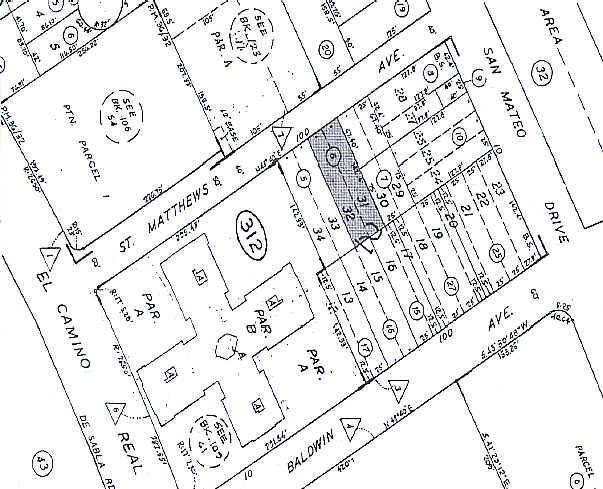 120 Saint Matthews Ave, San Mateo, CA for lease - Plat Map - Image 2 of 12