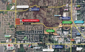 Elm Tree & SW 8th St, Bentonville, AR - Aerial  map view